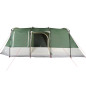 Tente de camping tunnel 4 personnes vert imperméable