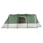 Tente de camping tunnel 4 personnes vert imperméable