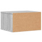 Support d imprimante sonoma gris 40x32x22,5cm bois d ingénierie