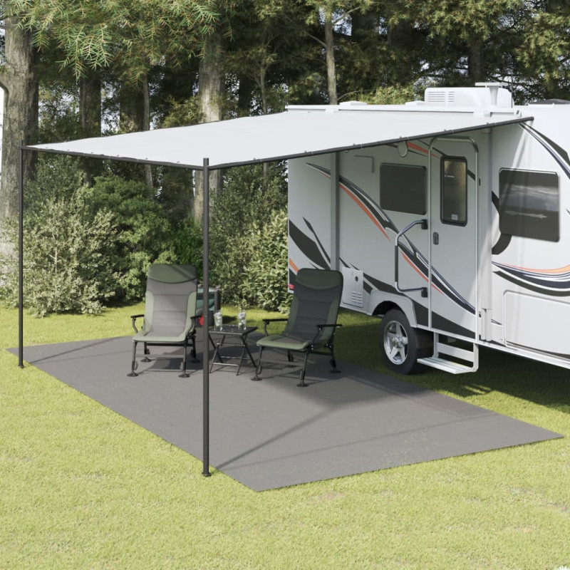 Tapis de sol de camping anthracite 6x3 m