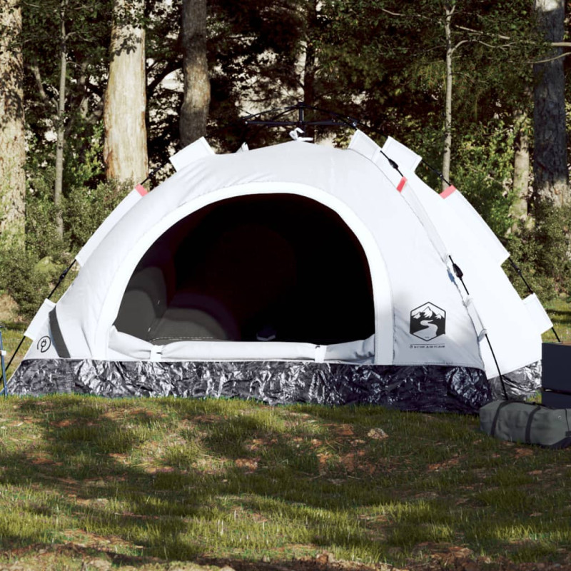 Tente de camping 4 personnes tissu occultant libération rapide