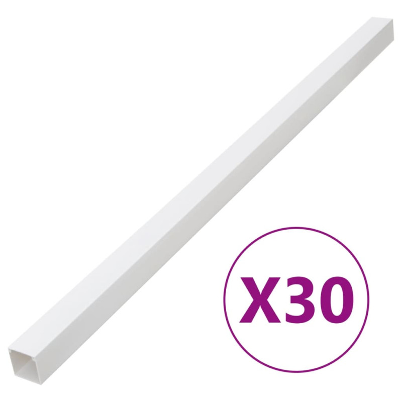 Goulotte de câble 40x25 mm 30 m PVC