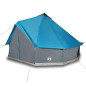 Tente familiale tipi 12 personnes bleu imperméable