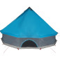 Tente familiale tipi 12 personnes bleu imperméable