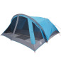 Tente de cabine familiale 6 personnes bleu imperméable