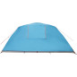 Tente de cabine familiale 6 personnes bleu imperméable