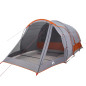 Tente de camping tunnel 4 personnes gris imperméable