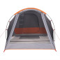 Tente de camping tunnel 4 personnes gris imperméable