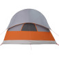 Tente de camping tunnel 4 personnes gris imperméable