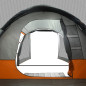 Tente de camping tunnel 4 personnes gris imperméable