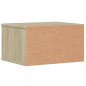 Support d imprimante chêne sonoma 40x32x22,5 cm bois ingénierie