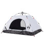 Tente de camping 2 personnes tissu occultant libération rapide