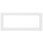 Supports d étagères pour lavabo 2 pcs blanc rectangulaire acier