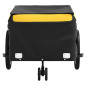 Remorque de vélo noir et jaune 45 kg fer