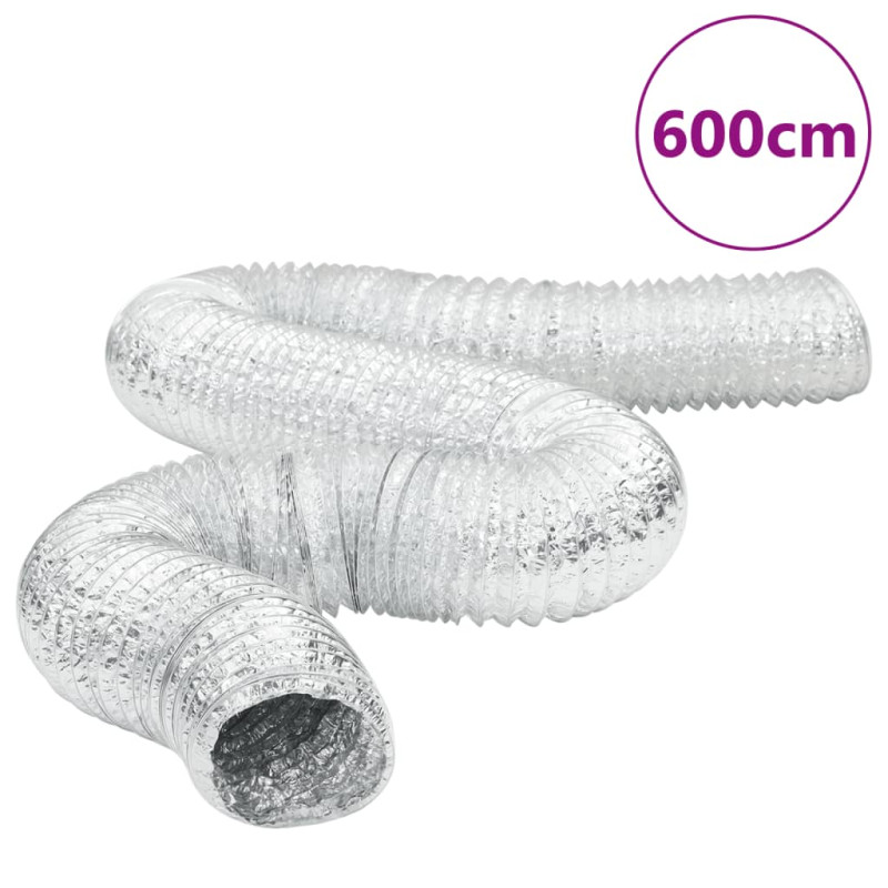 Conduit de ventilation aluminium 6 m Ø12,5 cm