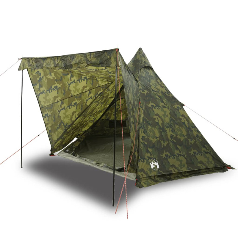 Tente familiale tipi 6 personnes camouflage imperméable