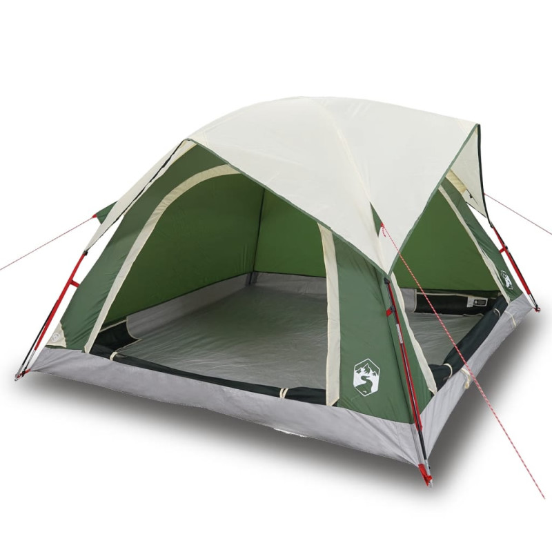 Tente de camping de cabine 4 personnes vert imperméable