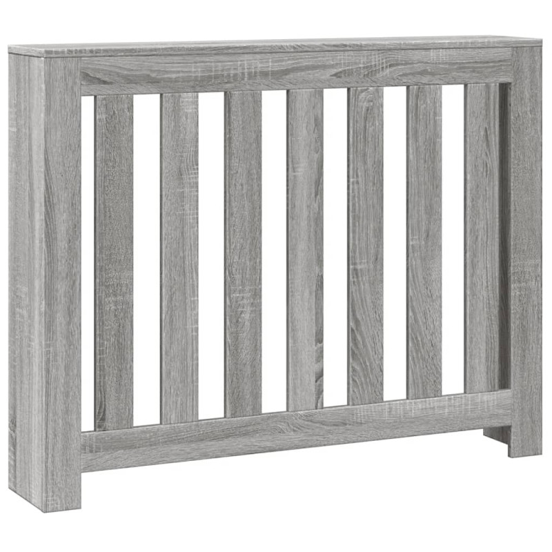 Cache radiateur sonoma gris 104x20x82 cm bois d ingénierie