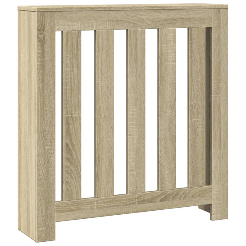 Cache radiateur chêne sonoma 78x20x82 cm bois d ingénierie