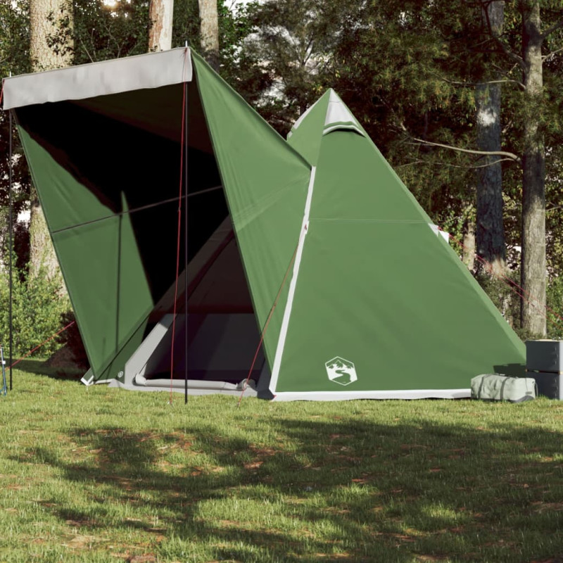 Tente familiale tipi 6 personnes vert imperméable