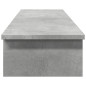 Support de moniteur gris béton 100x27x15 cm bois d ingénierie