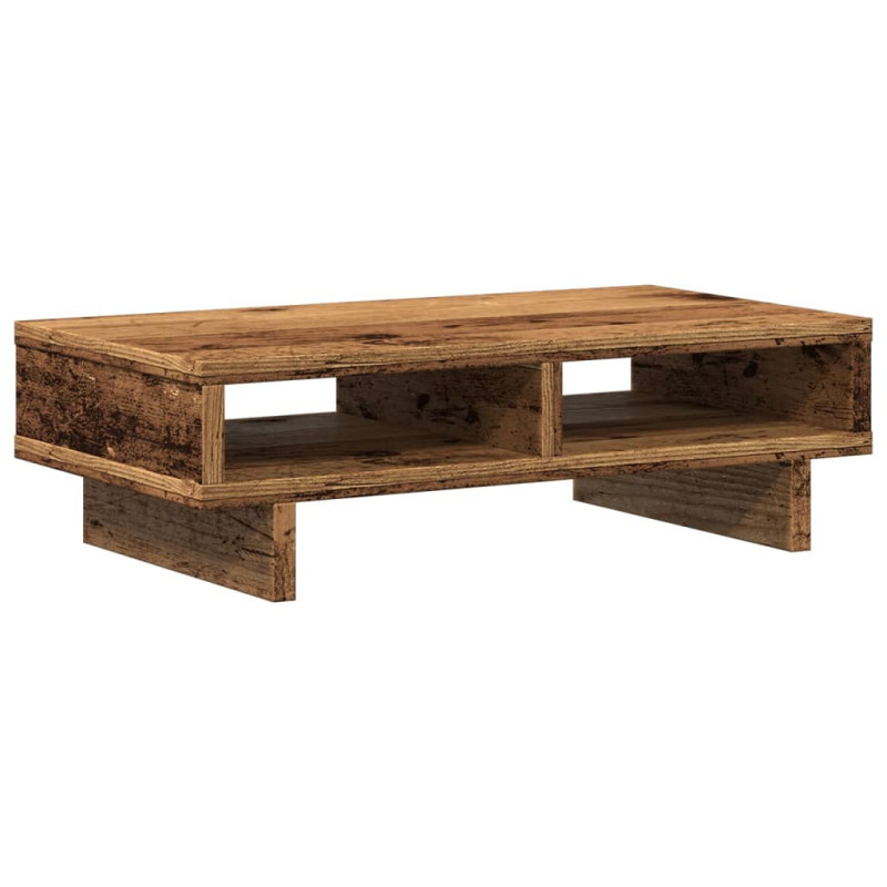 Support de moniteur vieux bois 50x27x15 cm bois d ingénierie