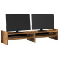 Support de moniteur vieux bois 100x27x20 cm bois d ingénierie