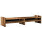 Support de moniteur vieux bois 100x27x20 cm bois d ingénierie