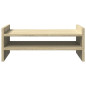 Support de moniteur chêne sonoma 50x27x20 cm bois d ingénierie