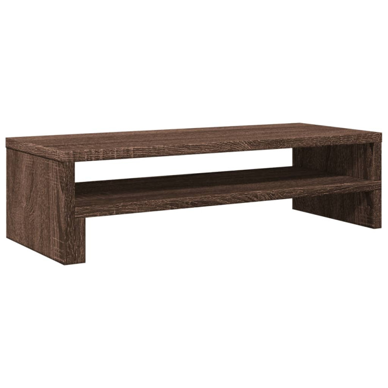 Support de moniteur chêne marron 54x22x15 cm bois d ingénierie