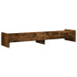 Support de moniteur chêne fumé 100x24x16 cm bois d ingénierie