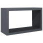 Portant de bois de chauffage anthracite 100x40x60 cm acier