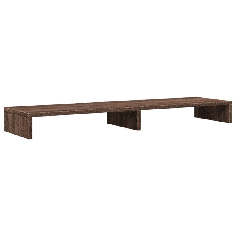 Support de moniteur chêne marron 100x27x10 cm bois d ingénierie