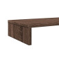 Support de moniteur chêne marron 100x27x10 cm bois d ingénierie