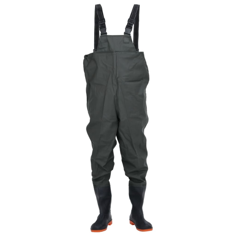 Cuissardes avec bottes vert foncé taille 43