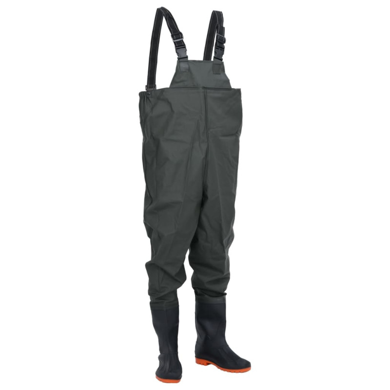 Cuissardes avec bottes vert foncé taille 41