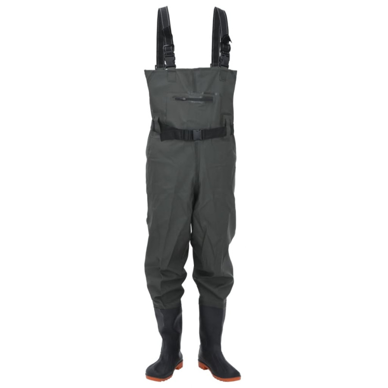 Cuissardes avec bottes et ceinture vert foncé taille 42