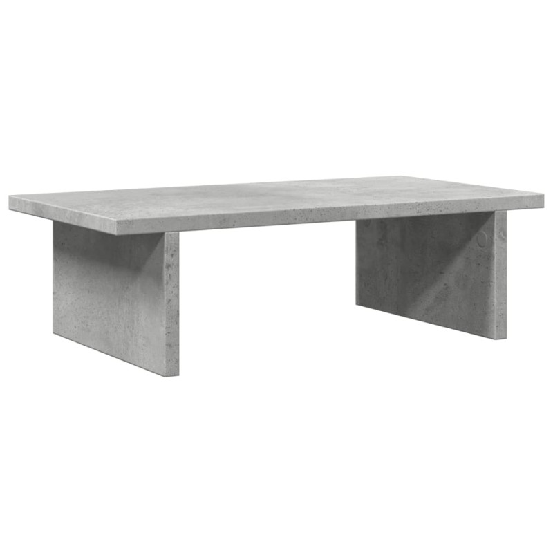 Support de moniteur gris béton 50x27x15 cm bois d ingénierie