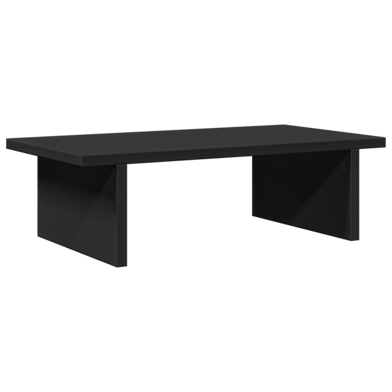 Support de moniteur noir 50x27x15 cm bois d ingénierie