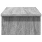 Support de moniteur sonoma gris 50x27x15 cm bois d ingénierie