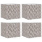 Boîtes de rangement pliables 4 pcs 32x32x32 cm tissu intissé