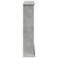 Cadre de cheminée gris béton 75x20x87,5 cm bois d ingénierie