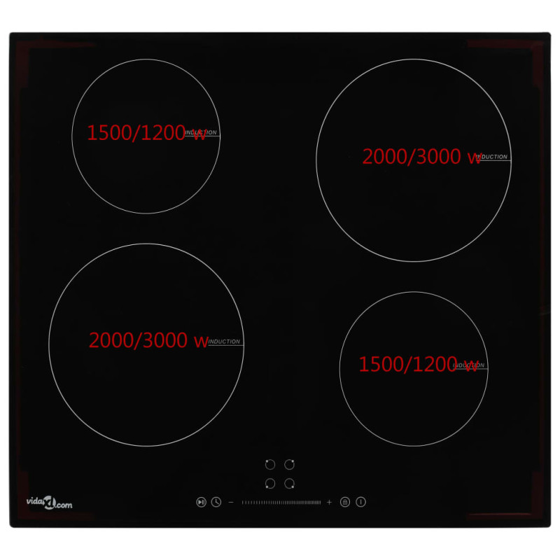 Plaque de cuisson à induction 4 brûleurs Contrôle tactile 7000W