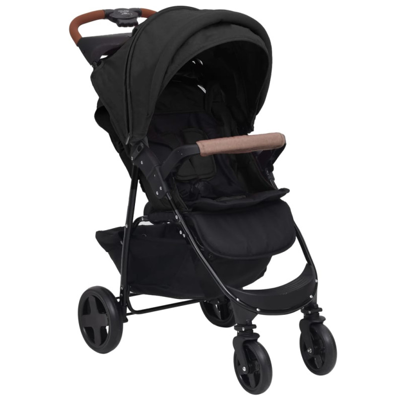 Poussette pour bébé 2 en 1 Anthracite Acier