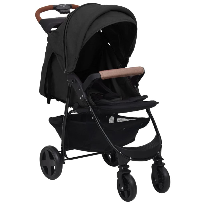 Poussette pour bébé 2 en 1 Anthracite Acier