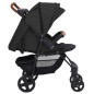 Poussette pour bébé 2 en 1 Anthracite Acier