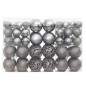 Boules de Noël 100 pcs gris 3 4 6 cm