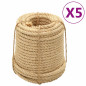 Cordes en sisal 5 pcs 20 mm 100 m