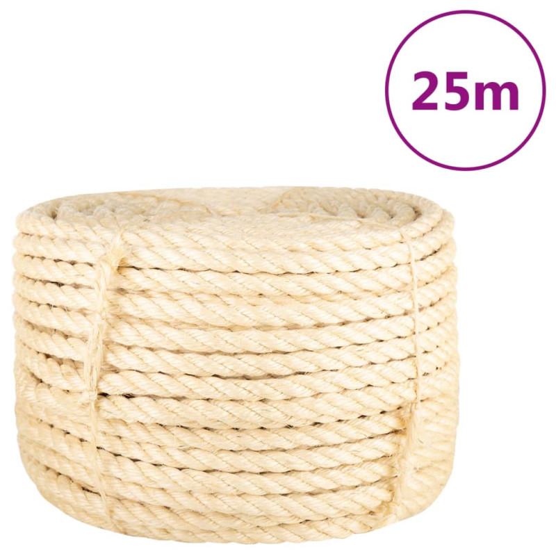 Corde 100 % sisal 16 mm 25 m