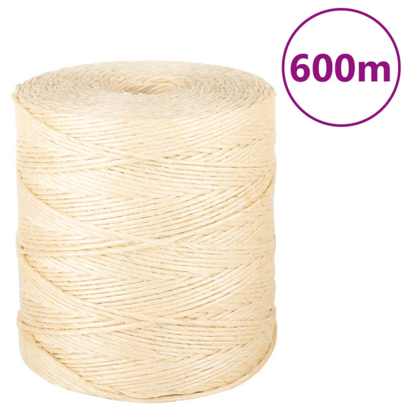 Corde 100 % sisal 2 mm 600 m